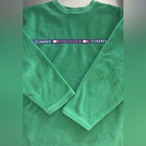 Vintage Tommy Hilfiger Green Crewneck Fleece